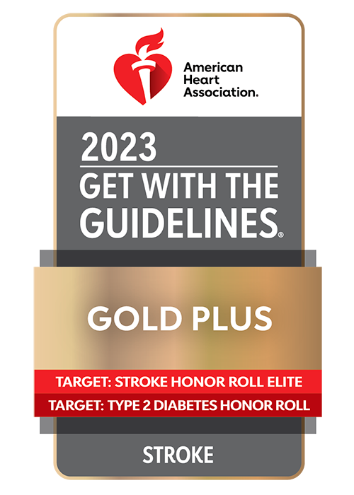 University Hospitals is recognized as Gold Plus by the American Heart Association with its Target: Stroke Honor Roll Elite & Type 2 Diabetes Honor Roll designations